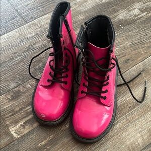 Dr.Martens Pink Lace-Up Boots
